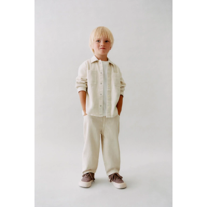 КУРТКА-РУБАШКА ИЗ СТРУЯЩЕЙСЯ ТКАНИ НА КНОПКАХ