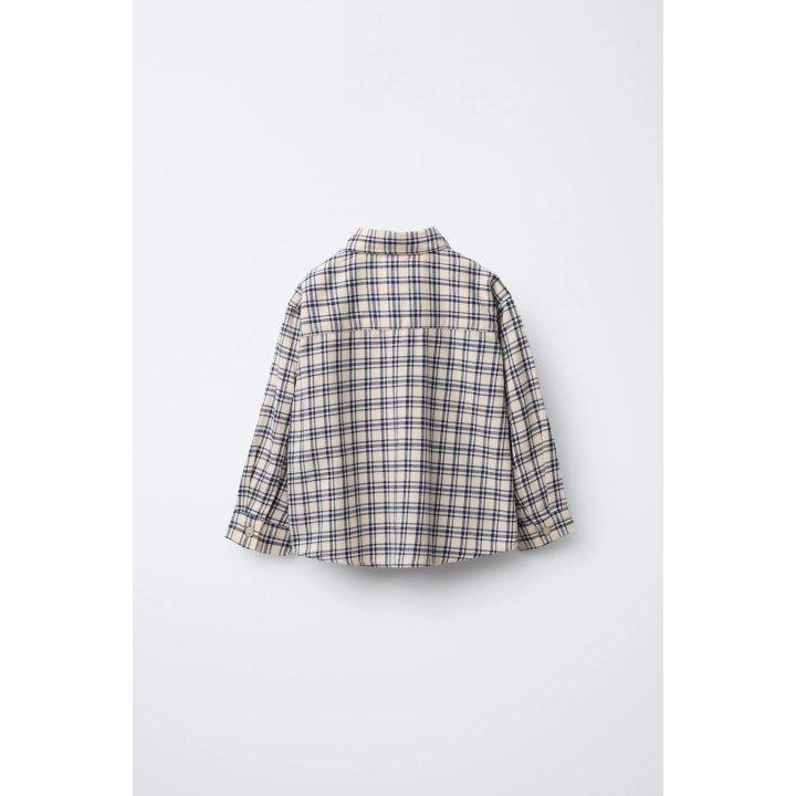 РУБАШКА С ВЫШИВКОЙ И КЛЕТЧАТЫМ УЗОРОМ