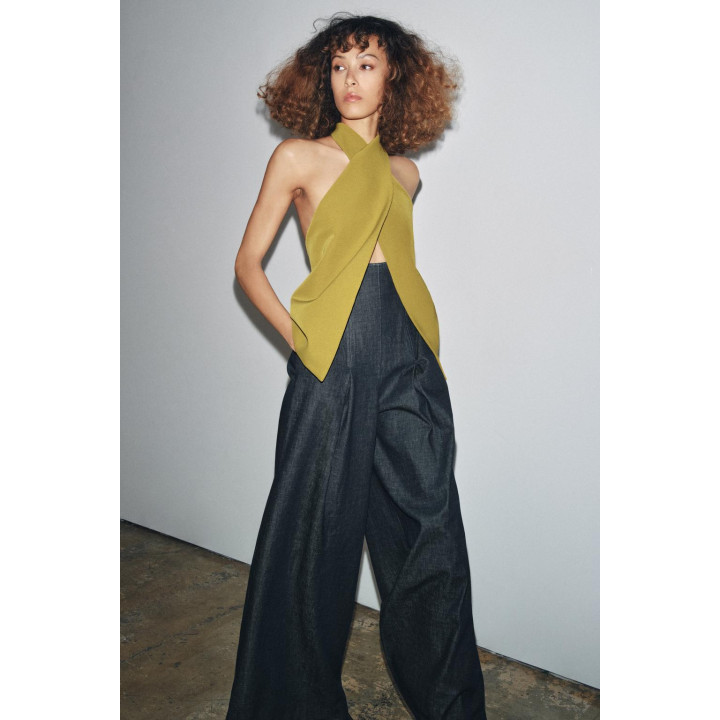 КРЕПОВЫЙ ТОП НА ЗАПАХЕ