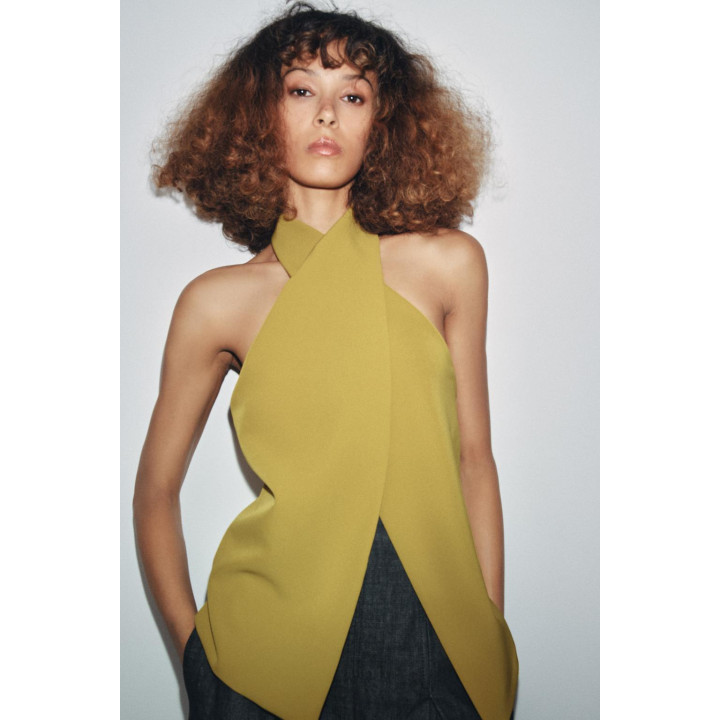 КРЕПОВЫЙ ТОП НА ЗАПАХЕ