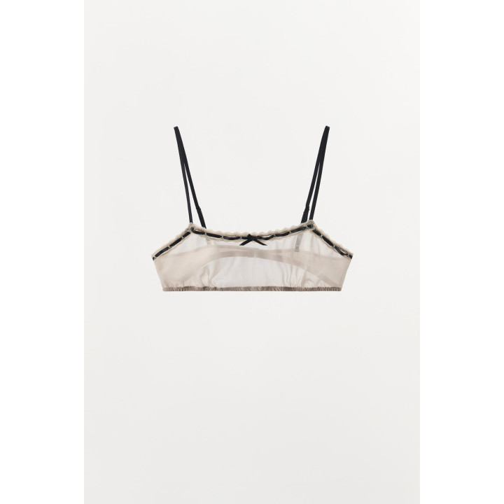 БРАЛЕТТ С КОНТРАСТНЫМ БАНТОМ