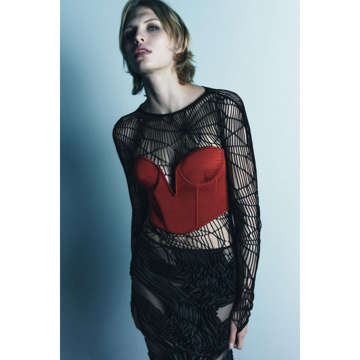 ТОП-КОРСЕТ НА КОСТОЧКАХ С ОТСТРОЧКОЙ LIMITED EDITION