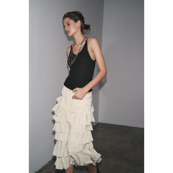 КОМБИНИРОВАННАЯ ФУТБОЛКА С ТЮЛЕМ