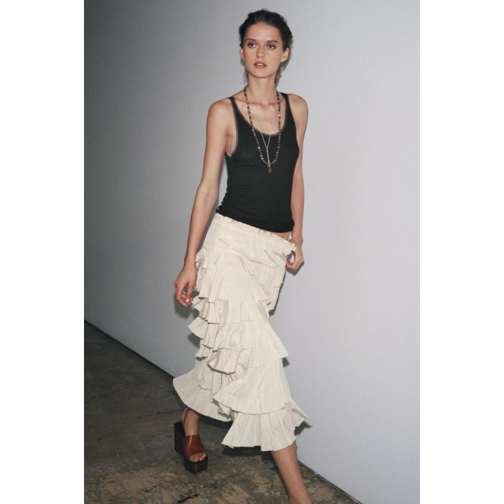 КОМБИНИРОВАННАЯ ФУТБОЛКА С ТЮЛЕМ