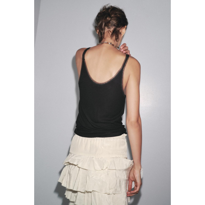 КОМБИНИРОВАННАЯ ФУТБОЛКА С ТЮЛЕМ