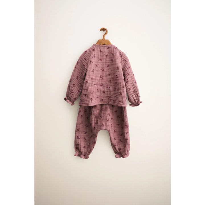 ZARA TIMELESS - КОМПЛЕКТ С ЦВЕТОЧНЫМ УЗОРОМ И ТЕКСТУРОЙ