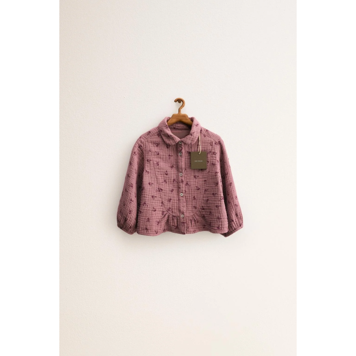 ZARA TIMELESS - РУБАШКА С РЕЛЬЕФНЫМ ЦВЕТОЧНЫМ ПРИНТОМ