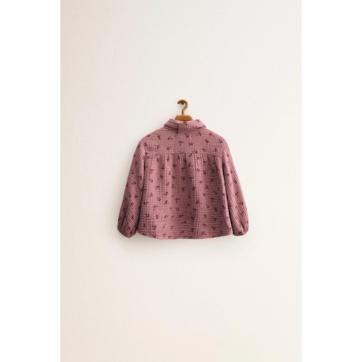 ZARA TIMELESS - РУБАШКА С РЕЛЬЕФНЫМ ЦВЕТОЧНЫМ ПРИНТОМ