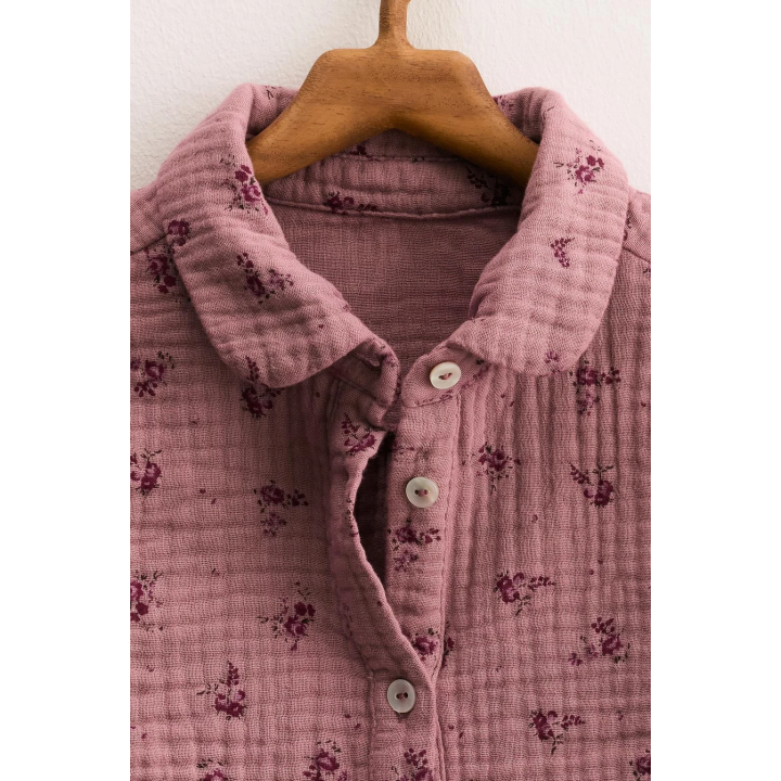 ZARA TIMELESS - РУБАШКА С РЕЛЬЕФНЫМ ЦВЕТОЧНЫМ ПРИНТОМ