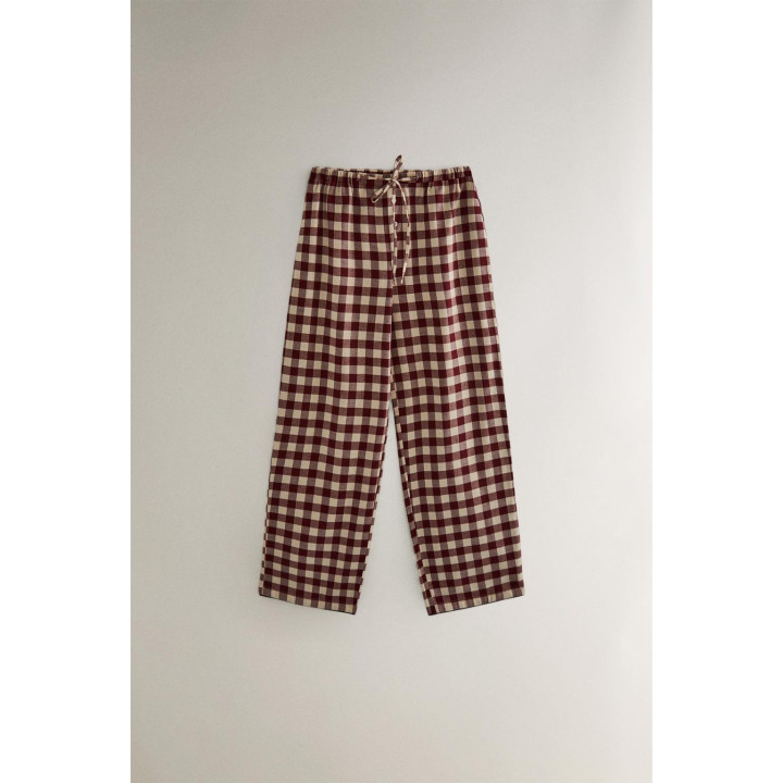 Длинные клетчатые рождественские штаны