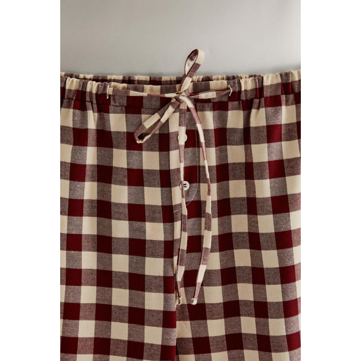 Длинные клетчатые рождественские штаны