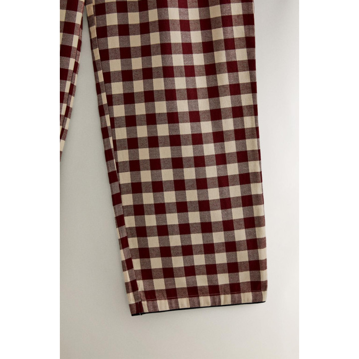 Длинные клетчатые рождественские штаны