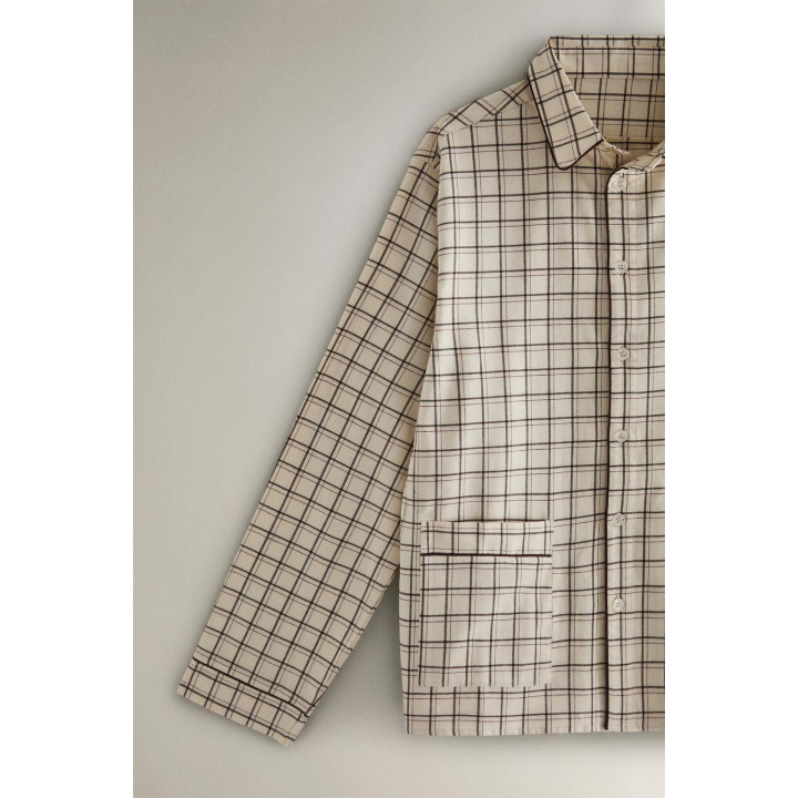 Набор рождественских пижам из хлопка в клетку