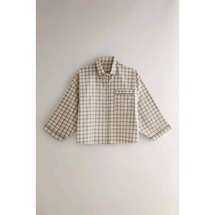 Набор рождественских пижам из хлопка в клетку