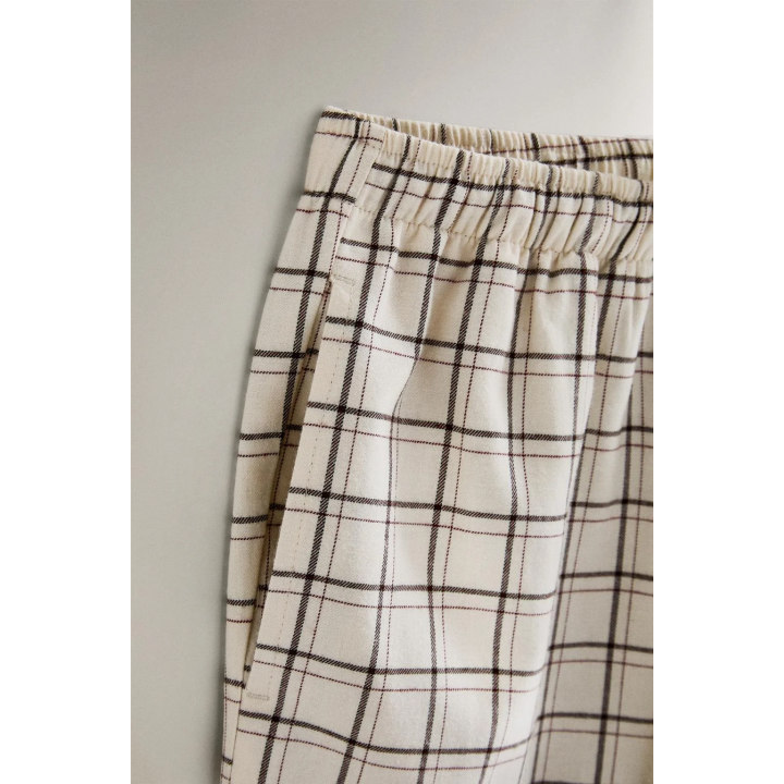 Набор рождественских пижам из хлопка в клетку