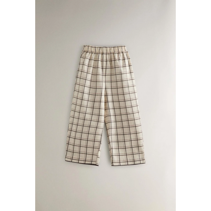 Набор детских рождественских пижам из хлопка в клетку