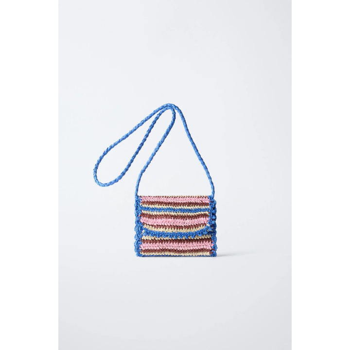 СУМКА ИЗ РАФИИ С ПЛЕЧЕВЫМ РЕМНЕМ