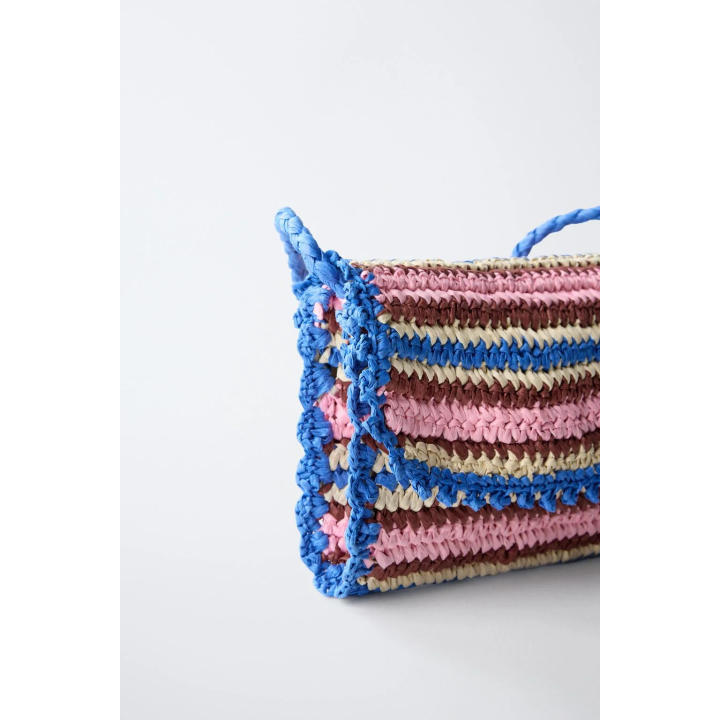 СУМКА ИЗ РАФИИ С ПЛЕЧЕВЫМ РЕМНЕМ