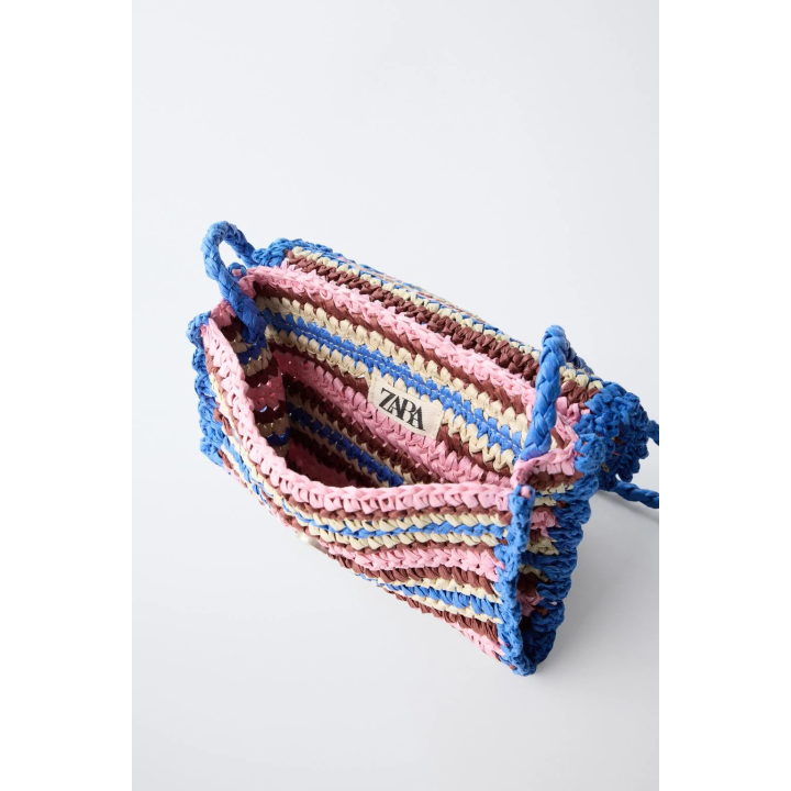 СУМКА ИЗ РАФИИ С ПЛЕЧЕВЫМ РЕМНЕМ