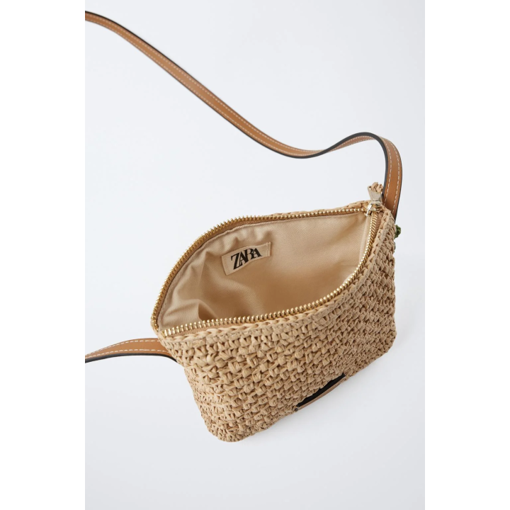 СУМКА ИЗ РАФИИ С ПОДВЕСКОЙ