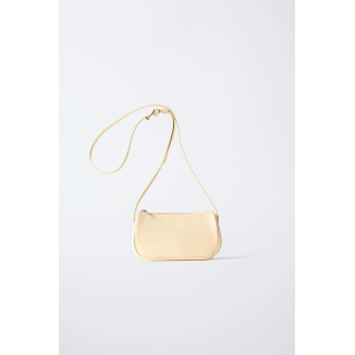 СУМКА С ПЛЕЧЕВЫМ РЕМНЕМ СЛИВОЧНОГО ОТТЕНКА