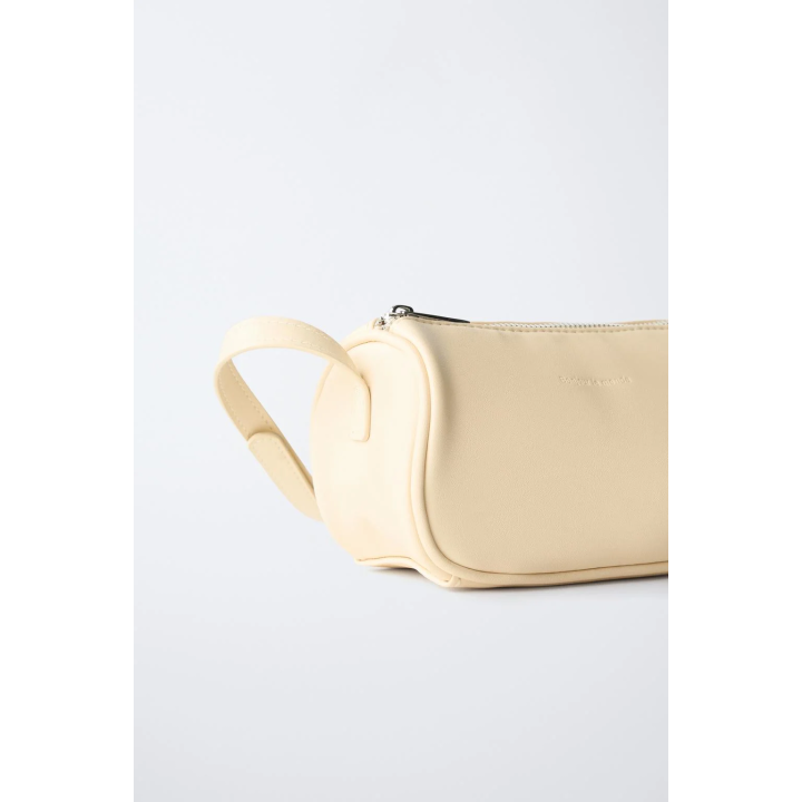 СУМКА С ПЛЕЧЕВЫМ РЕМНЕМ СЛИВОЧНОГО ОТТЕНКА