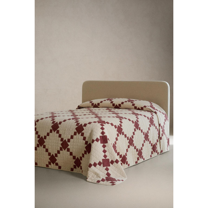 Стёганое рождественское одеяло из пэчворк-дизайна