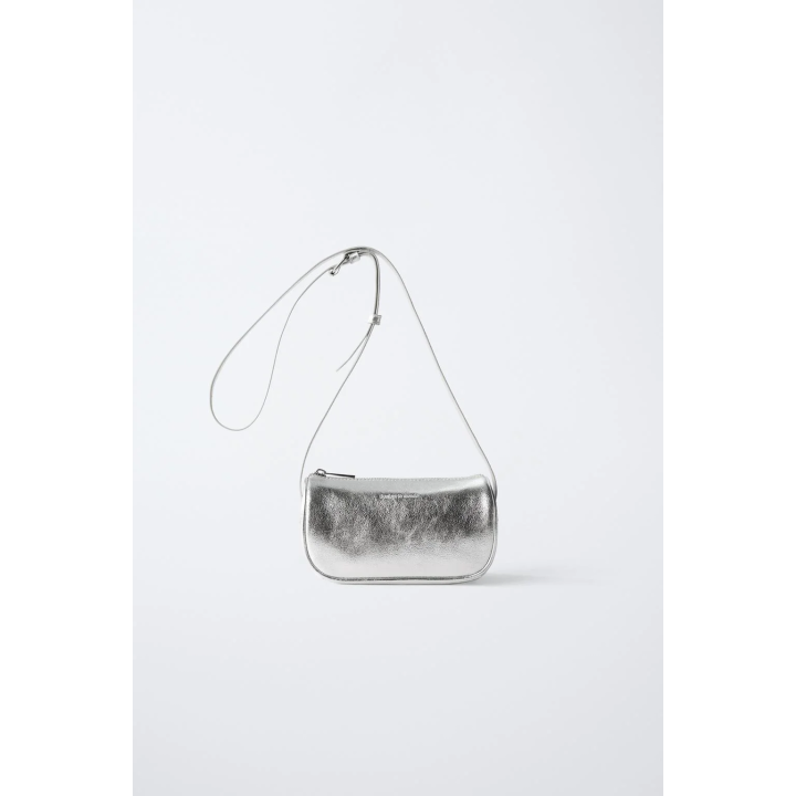 МЕТАЛЛИЗИРОВАННАЯ СУМКА С ПЛЕЧЕВЫМ РЕМНЕМ