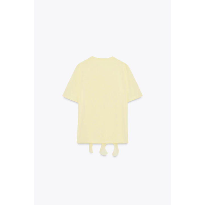 ФУТБОЛКА С ВОЛАНАМИ С ПЕРЕДИ