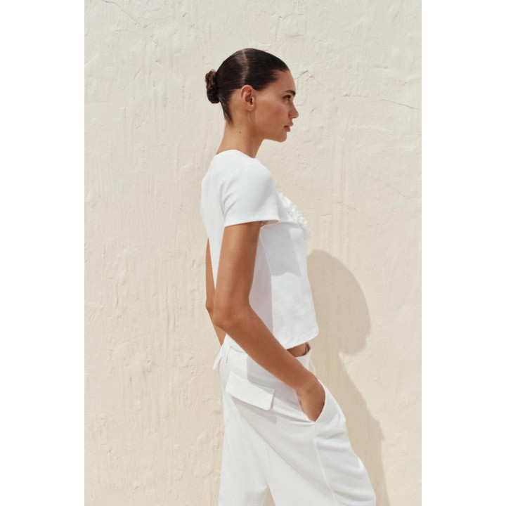 ФУТБОЛКА С РЕЛЬЕФНЫМ СЕРДЦЕМ