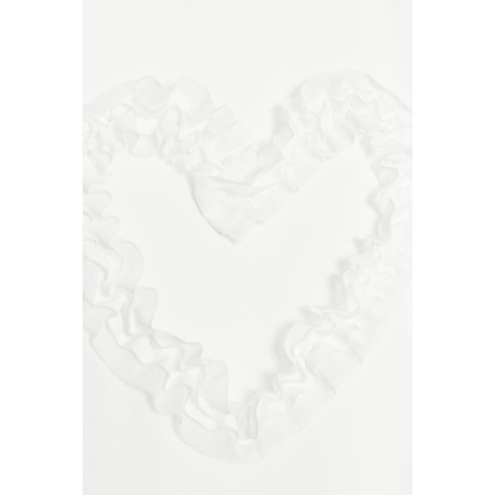 ФУТБОЛКА С РЕЛЬЕФНЫМ СЕРДЦЕМ