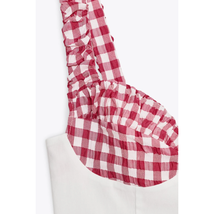 КОРСЕТНЫЙ ТОП В КЛЕТКУ ВИШИ