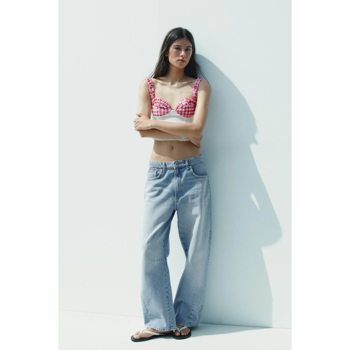 КОРСЕТНЫЙ ТОП В КЛЕТКУ ВИШИ