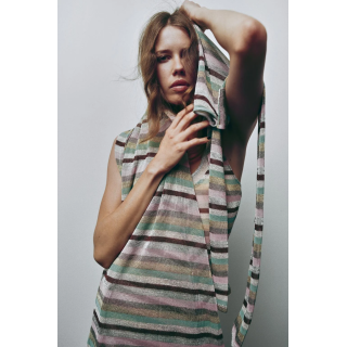 ТОП В ПОЛОСКУ С МЕТАЛЛИЗИРОВАННОЙ НИТЬЮ