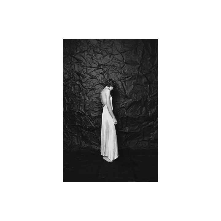 ПЛАТЬЕ МИДИ ИЗ ТКАНИ С МЕТАЛЛИЗИРОВАННОЙ НИТЬЮ