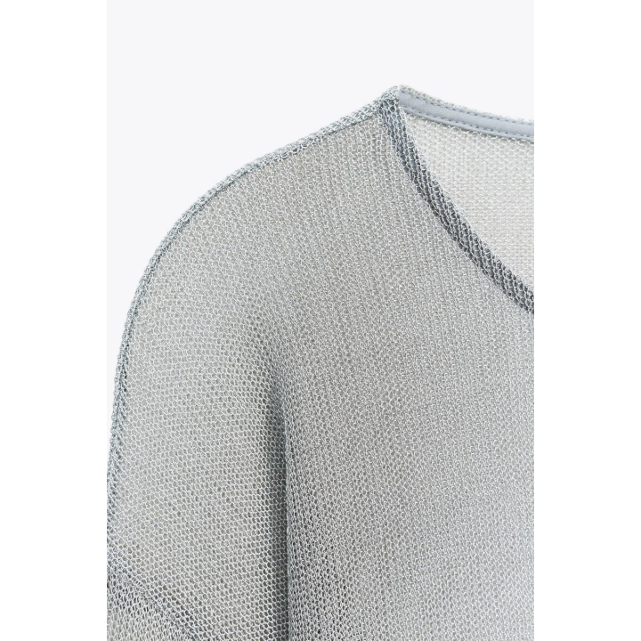 ТОП ИЗ МЕТАЛЛИЗИРОВАННОЙ НИТИ С РУКАВАМИ «ЛЕТУЧАЯ МЫШЬ»