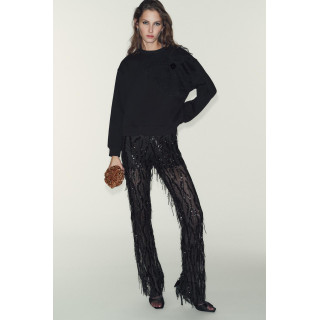 ТОЛСТОВКА ИЗ ОРГАНЗЫ С ЦВЕТОЧНЫМ ПРИНТОМ