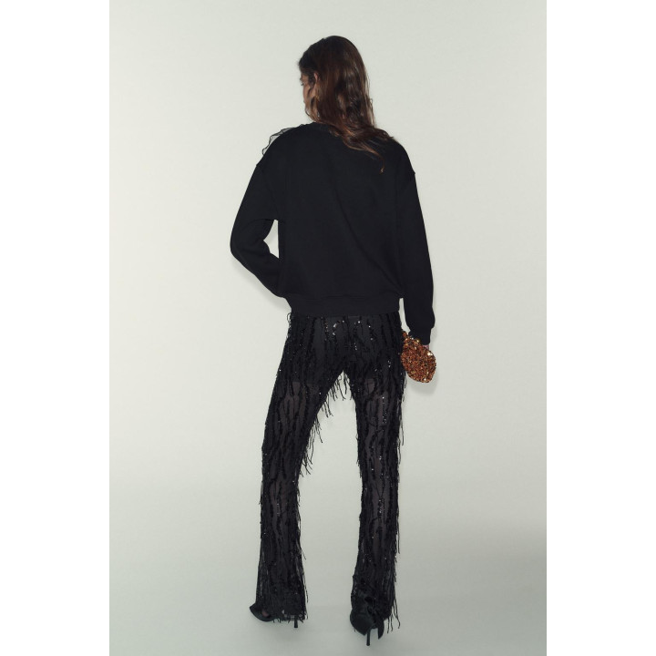 ТОЛСТОВКА ИЗ ОРГАНЗЫ С ЦВЕТОЧНЫМ ПРИНТОМ