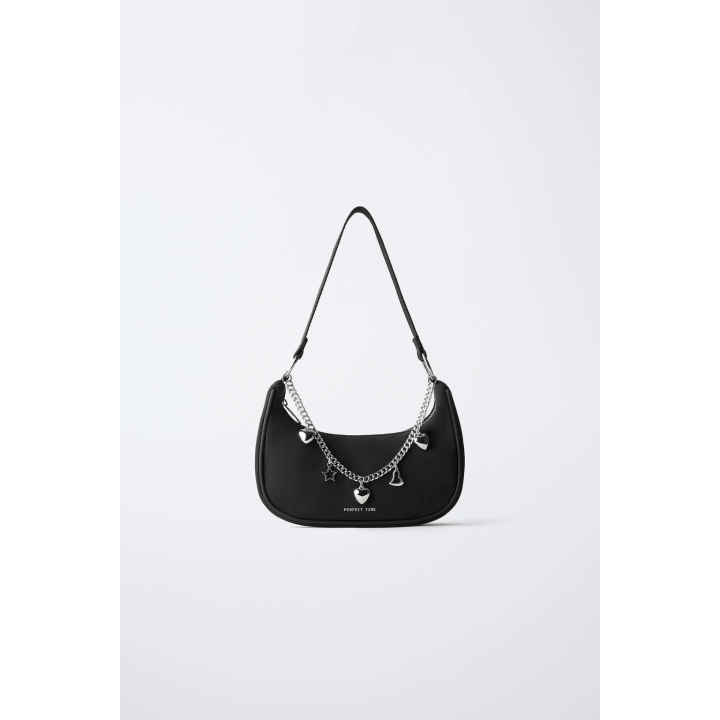 СУМКА С ПЛЕЧЕВЫМ РЕМНЕМ И ПОДВЕСКАМИ