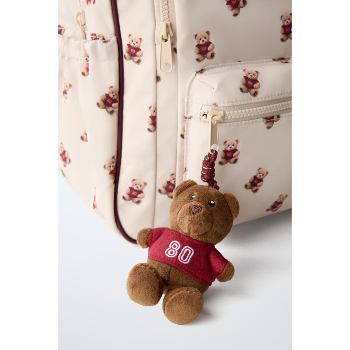 Школьный рюкзак с принтом медвежонка