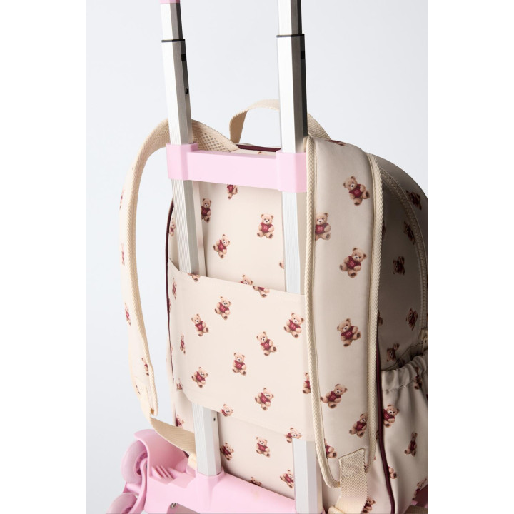 Школьный рюкзак с принтом медвежонка