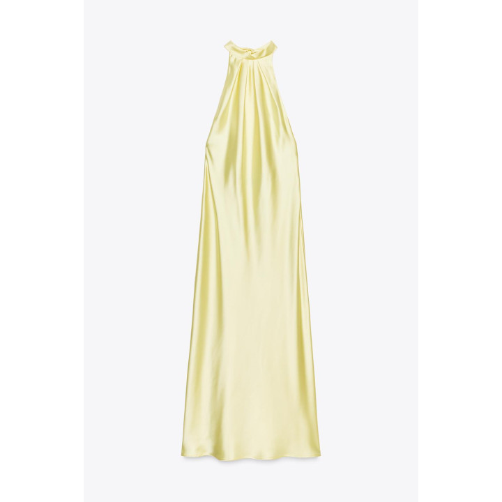 ПЛАТЬЕ МИДИ С ГОРЛОВИНОЙ ХАЛТЕР