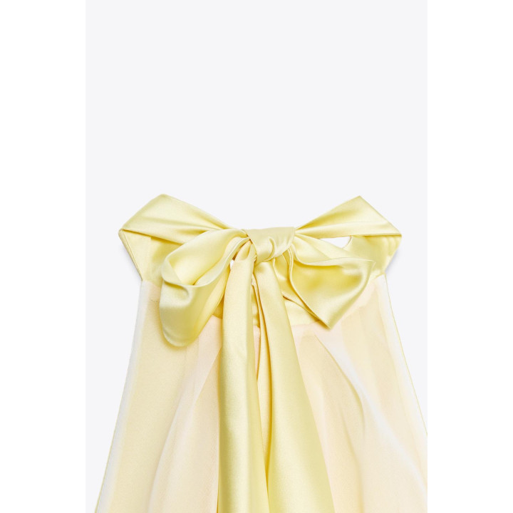 ПЛАТЬЕ МИДИ С ГОРЛОВИНОЙ ХАЛТЕР