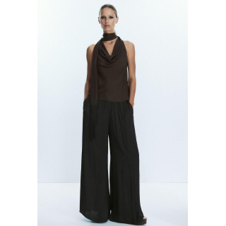 АТЛАСНЫЙ ТОП С БАХРОМОЙ