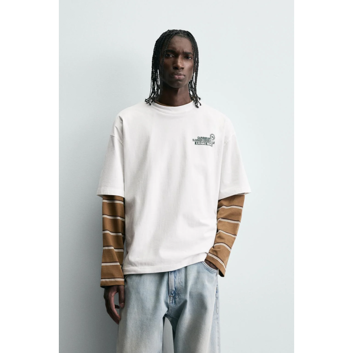 ФУТБОЛКА С ПРИНТОМ В ВИДЕ ТЕКСТА