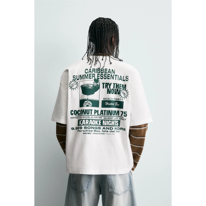 ФУТБОЛКА С ПРИНТОМ В ВИДЕ ТЕКСТА