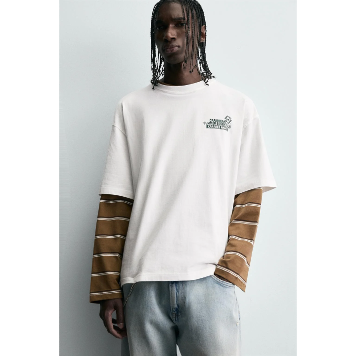 ФУТБОЛКА С ПРИНТОМ В ВИДЕ ТЕКСТА