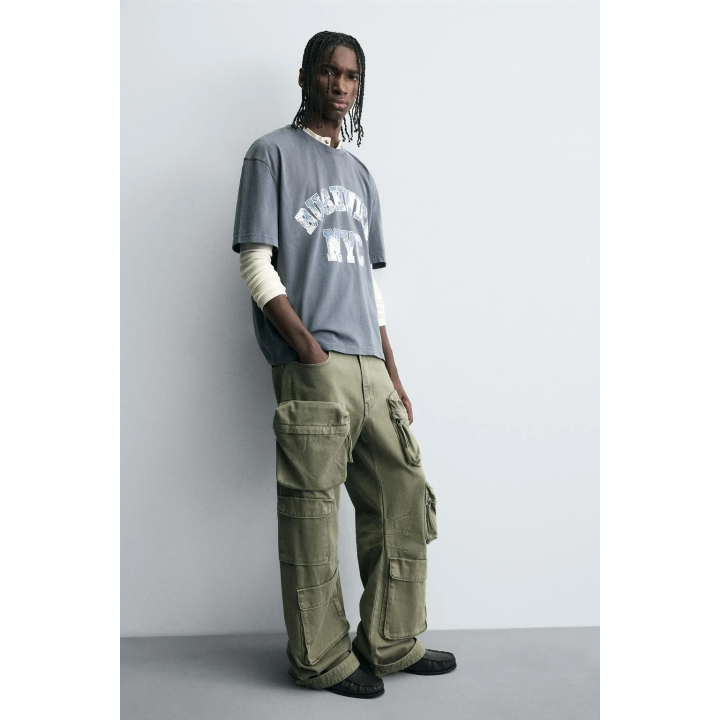 ФУТБОЛКА С ВЫСТИРАННЫМ ПРИНТОМ