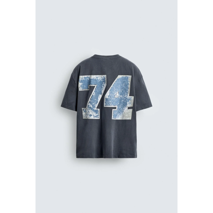 ФУТБОЛКА С ВЫСТИРАННЫМ ПРИНТОМ