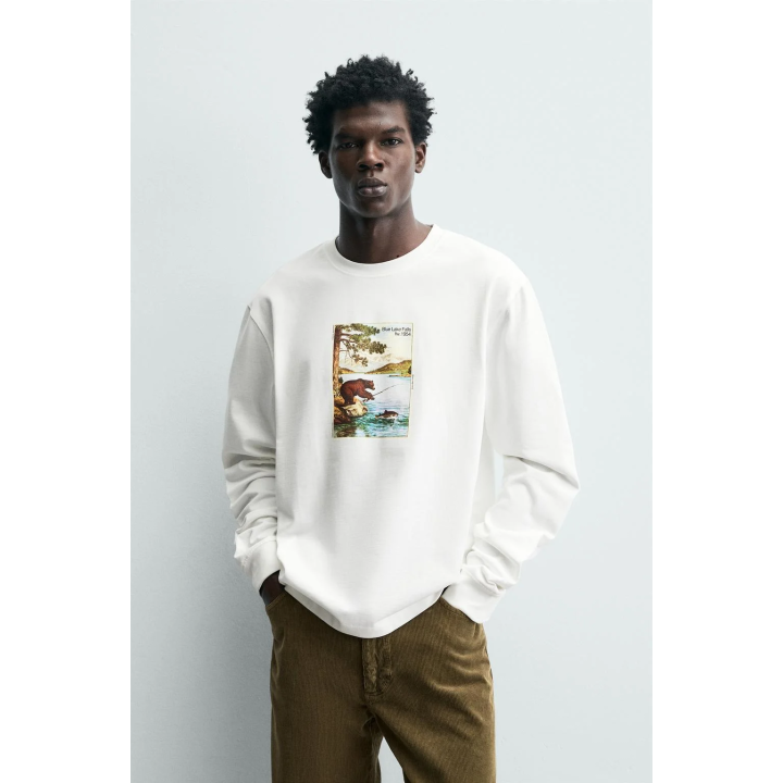 Футболка с принтом медведя